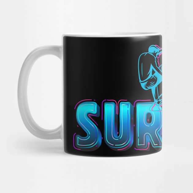 Surfing Surfer Surf Beach Summer Holiday Vacation by The Agile Store